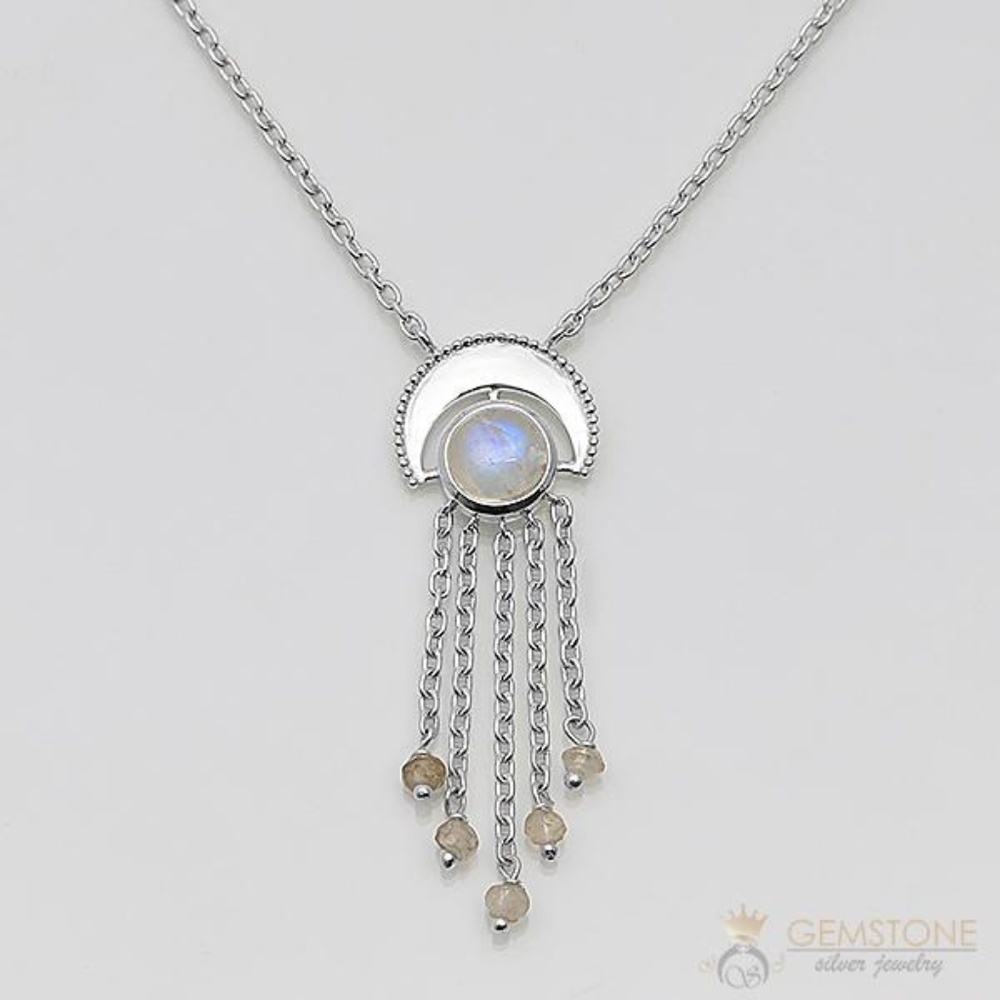 Moonstone Necklace - Celestial Waterfall